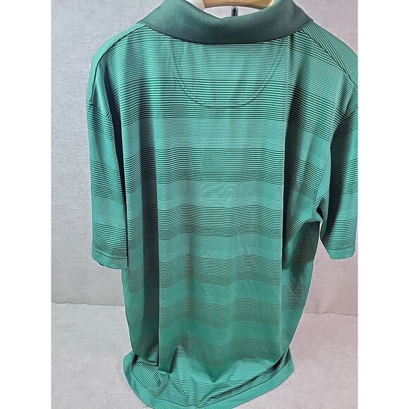 Michigan State Golf Polo Shirt Mens XL Green Embroidered Striped Pro EDGE - Picture 8 of 8